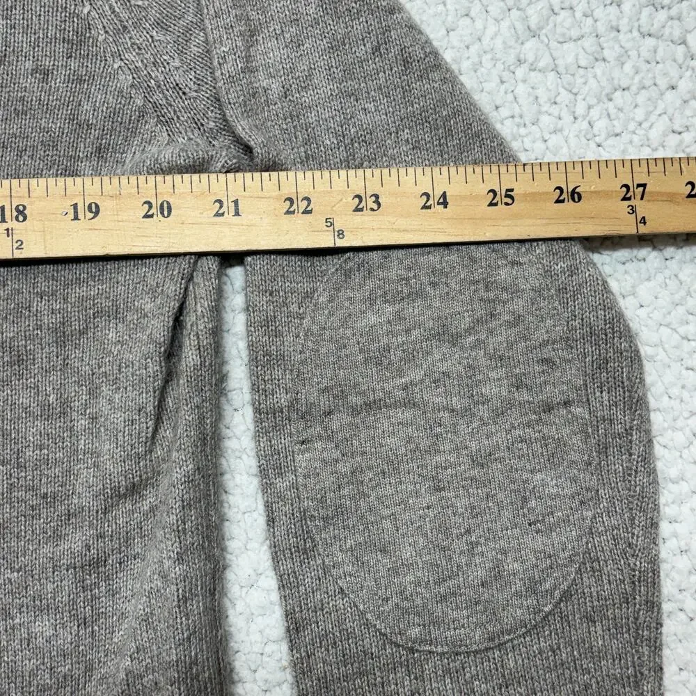J. Crew Cardigan Large Mens Gray Merino Wool Blend Slim Softspun Sweater E0511